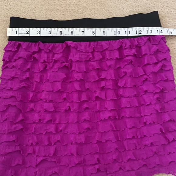Free People Magenta Ruffle Mini - Picture 7 of 8